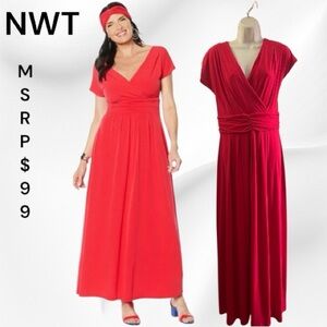 Iman Global Chic Maxi Dress NWT Size Large Matching Headband MSRP $99